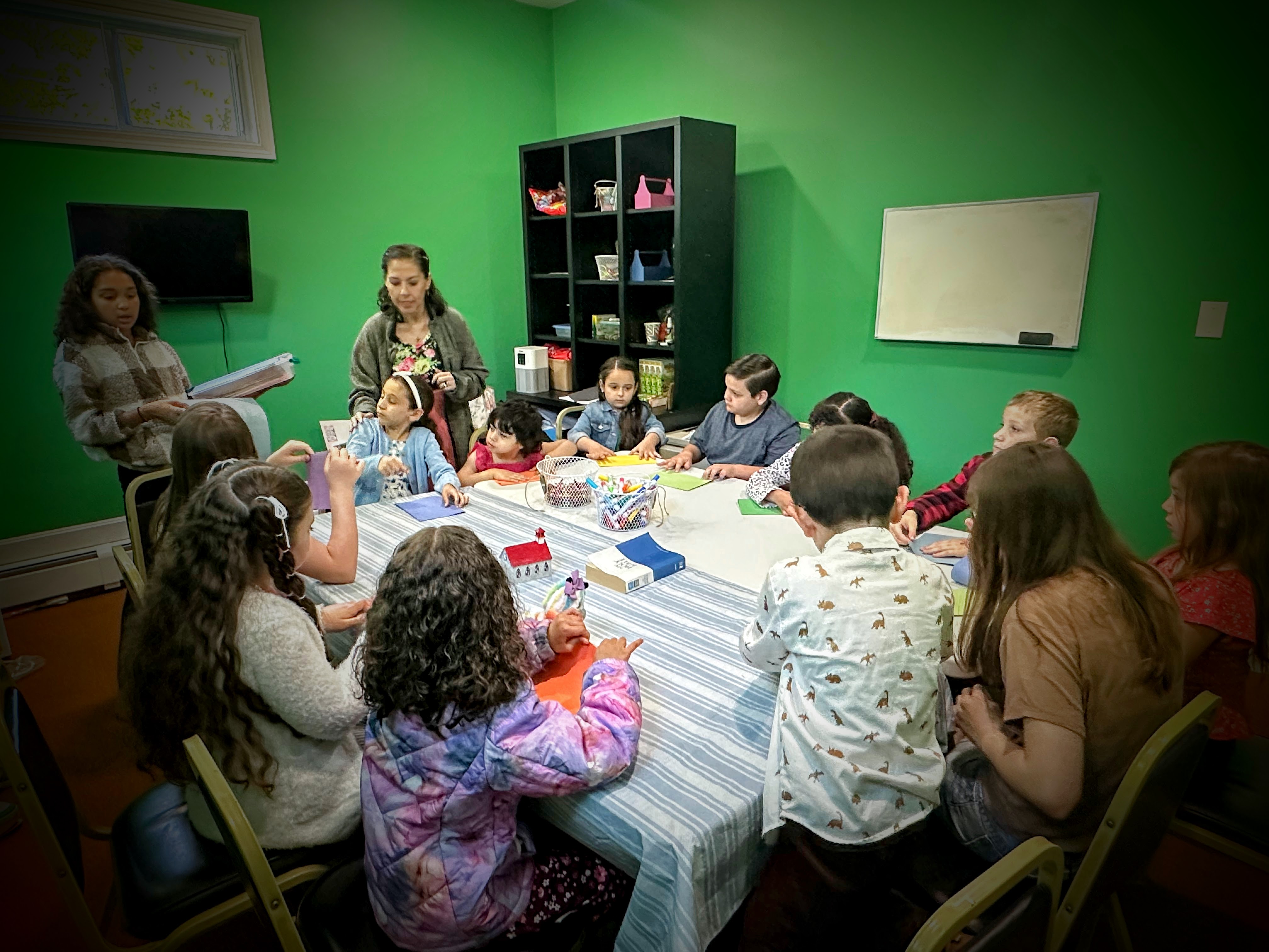 Children's ministry classroom activities with kids and teachers